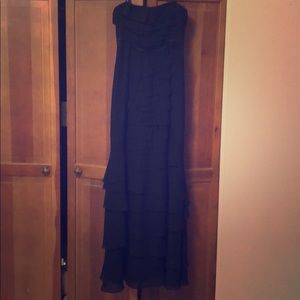 Strapless BCBG formal dress full length
